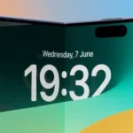 Concept of the iPhone 18 design with possible foldable display